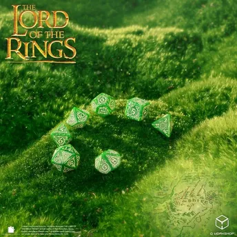 The Lord of the Rings Dice Set of 7 Shire