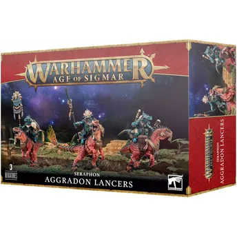 Warhammer AoS, Lizardmen, 88-18 - Seraphon: Aggradon Lancers