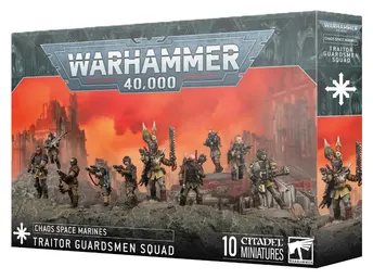 Warhammer 40K Chaos Space Marines Escuadra de Guardias Traidores 10 Miniaturas