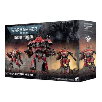 Warhammer 40K Batallón del Ojo del Terror Caballeros Imperiales 3 Miniaturas