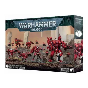 Warhammer 40K Fuerza de batalla del Imperio T’au Cuerpo Visionario 16 Miniaturas