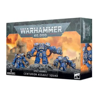 Warhammer 40K Spaces Marines Escuadra de Asalto Centurión 3 Miniaturas