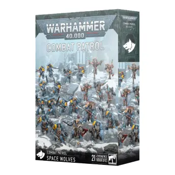 COMBAT PATROL pattuglia da combattimento SPACE WOLVES set di 21 miniature WARHAMMER 40K età 12+
