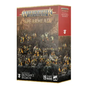 Warhammer Age of Sigmar Spearhead Ironjaw Bigmob 19 Miniaturas