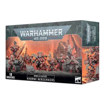 Warhammer 40K World Eaters Khorne Berzerkers 10 Miniaturas