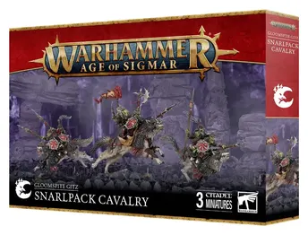Warhammer Age of Sigmar Gloomspite Gitz Snarl Pack Cavalry 3 Miniaturas