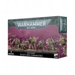 BLIGHTLORD TERMINATORS 5 miniature WARHAMMER 40K games workshop NURGLE citadel DEATH GUARD età 12+ Games Workshop - 1