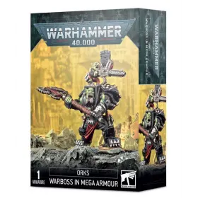 WARBOSS IN MEGA ARMOUR orks KAPOGUERRA IN MEGARMATURA orchi WARHAMMER 40K games workshop CITADEL età 12+ Games Workshop - 1