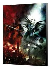 GUILLIMAN VS ABADDON pannello in legno STAMPA warhammer 40k DIMENSIONE 36.6 X 50 CM tableau SEMIC - 1