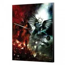 GUILLIMAN VS ABADDON pannello in legno STAMPA warhammer 40k DIMENSIONE 36.6 X 50 CM tableau SEMIC - 1