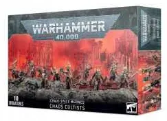 CHAOS CULTISTS chaos space marines GAMES WORKSHOP warhammer 40k CULTISTI DEL CAOS set di 10 miniature CITADEL età 12+ Games Work