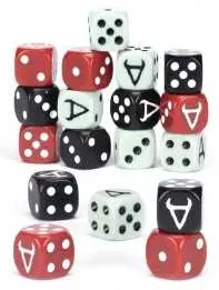 SET DI 18 DADI DA 16 MM warcry HORNS OF HASHUT dice WARHAMMER età 12+ Games Workshop - 1