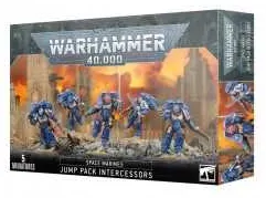 Jump Pack Intercessors intercessori con reattori dorsali Space Marines set di 5 miniature Warhammer 40k età 12+ Games Workshop