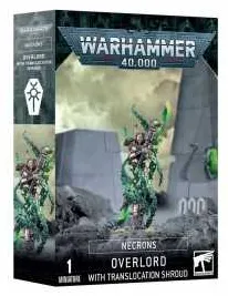 OVERLORD WITH TRANSLOCATION SHROUD signore supremo con sudario di translocazione NECRONS miniatura WARHAMER 40K età 12+ Games Wo