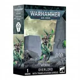 OVERLORD WITH TRANSLOCATION SHROUD signore supremo con sudario di translocazione NECRONS miniatura WARHAMER 40K età 12+ Games Wo