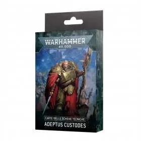 CARTE DELLE SCHEDE TECNICHE datasheet cards ADEPTUS CUSTODES warhammer 40k IN ITALIANO età 12+ Games Workshop - 1