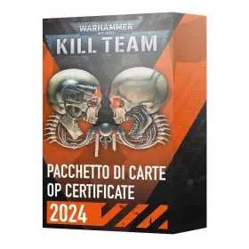 PACCHETTO DI CARTE OP CERTIFICATE mazzo IN ITALIANO warhammer 40k KILL TEAM 2024 età 12+ Games Workshop - 1