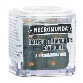 HALLS OF THE ANCIENTS GANG DICE set di 8 dadi da 16 mm per NECROMUNDA età 12+ Games Workshop - 1
