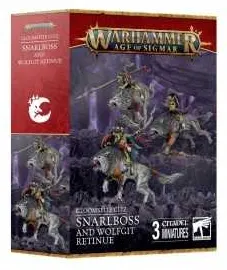 SNARLBOSS AND WOLFGIT RETINUE gloomspite gitz KAPORINGHIO E SEGUITO DI TIZI SU LUPO warhammer AGE OF SIGMAR età 12+ Games Worksh