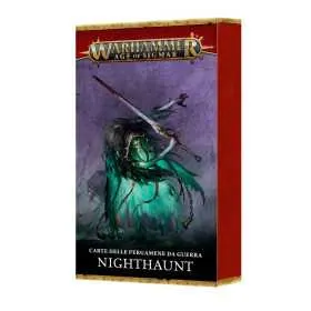 CARTE DELLE PERGAMENE DA GUERRA warscroll cards NIGHTHAUNT abitatori della notte IN ITALIANO warhammer AGE OF SIGMAR età 12+