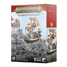 DREKKI'S PRIVATEERS corsari di drekki REGIMENTS OF RENOWN reggimento famoso KHARADRON OVERLORDS warhammer AGE OF SIGMAR età 12+