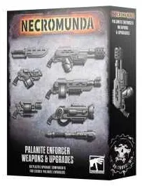 PALANITE ENFORCER WEAPONS & UPGRADES set di armi e dotazioni NECROMUNDA età 12+