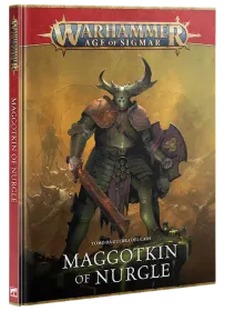 TOMO DA GUERRA del caos MAGGOTKIN OF NURGLE manuale IN ITALIANO warhammer AGE OF SIGMAR età 12+