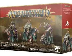 CAVALIERI TUMIDI set di miniature SLOVEN KNIGHTS citadel MAGGOTKIN OF NURGLE warhammer AGE OF SIGMAR età 12+