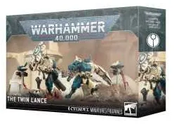 THE TWIN LANCE set di miniature LA LANCIA GEMELLA warhammer 40k T'AU EMPIRE età 12+