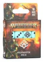 SYLVANETH DICE set di 16 dadi D6 AZZURRI E NERI warhammer AGE OF SIGMAR età 12+