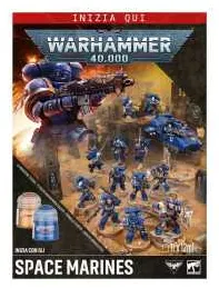 INIZIA CON GLI SPACE MARINES set introduttivo WARHAMMER 40K games workshop IN ITALIANO età 12+