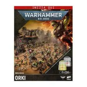 INIZIA CON GLI ORKI set introduttivo WARHAMMER 40K games workshop IN ITALIANO età 12+