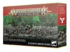 RATTI DEI VICOLI set di miniature SKAVEN GUTTER RUNNERS warhammer AGE OF SIGMAR età 12+
