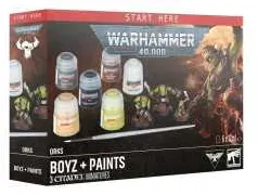 ORKI RAGAZZI + COLORI set di pittura WARHAMMER 40K games workshop IN ITALIANO età 12+