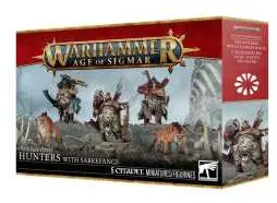 CACCIATORI CON DENTI A SCIABOLA hunters with sabrefangs OGOR MAWTRIBES warhammer AGE OF SIGMAR età 12+