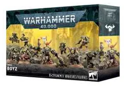 RAGAZZI orchi BOYZ set di miniature ORKS games workshop WARHAMMER 40K età 12+