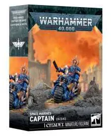 Capitano Su Moto miniatura Captain on Bike warhammer 40k Space Marines età 12+