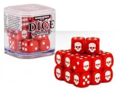 SET DI 20 DADI colorati CLASSICI Warhammer ROSSI cubo GAMES WORKSHOP Age of Sigmar e 40k