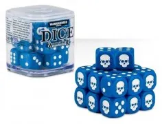 SET DI 20 DADI colorati CLASSICI Warhammer BLU cubo GAMES WORKSHOP Age of Sigmar e 40k