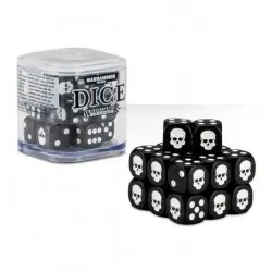 SET DI 20 DADI colorati CLASSICI Warhammer NERI cubo GAMES WORKSHOP Age of Sigmar e 40k