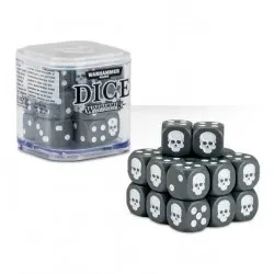 SET DI 20 DADI colorati CLASSICI Warhammer GRIGI cubo GAMES WORKSHOP Age of Sigmar e 40k