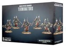 Chaos Space Marines Terminator Warhammer 40k armata 5 miniature Citadel Games Workshop - 1
