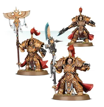 Allarus Custodian | Shield-Captain en armadura Allarus Terminator | Vexilus Praetor en armadura Allarus Terminator