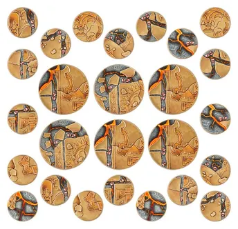 Peanas redondas Shattered Dominion 40 y 65 mm