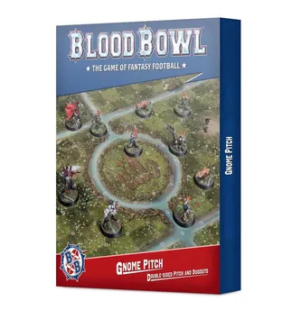EQUIPO GNOME DE BLOOD BOWL: SET DE BANQUILLOS Y CAMPO DE DOS CARAS
