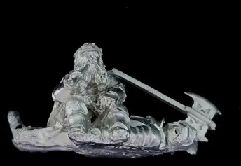 The Fellowship Gimli on Dead Uruk-Hai