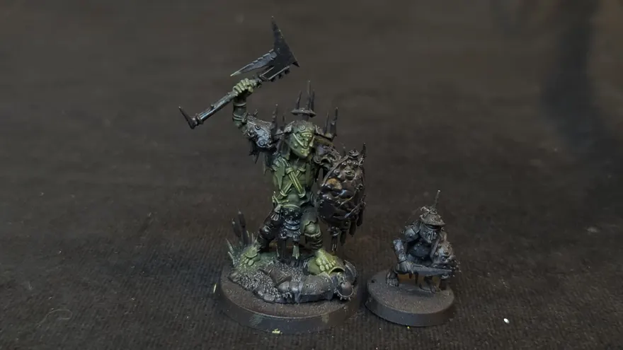 Age of Sigmar Orruk Warclans Killaboss with Stab-Grot x1