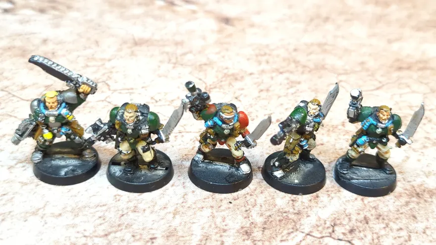 Warhammer 40k Space Marines Scout Squad (OOP Metal) x5