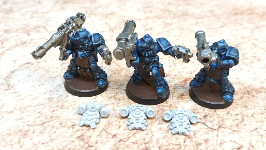 Warhammer 40k Long Fang (metal) x3