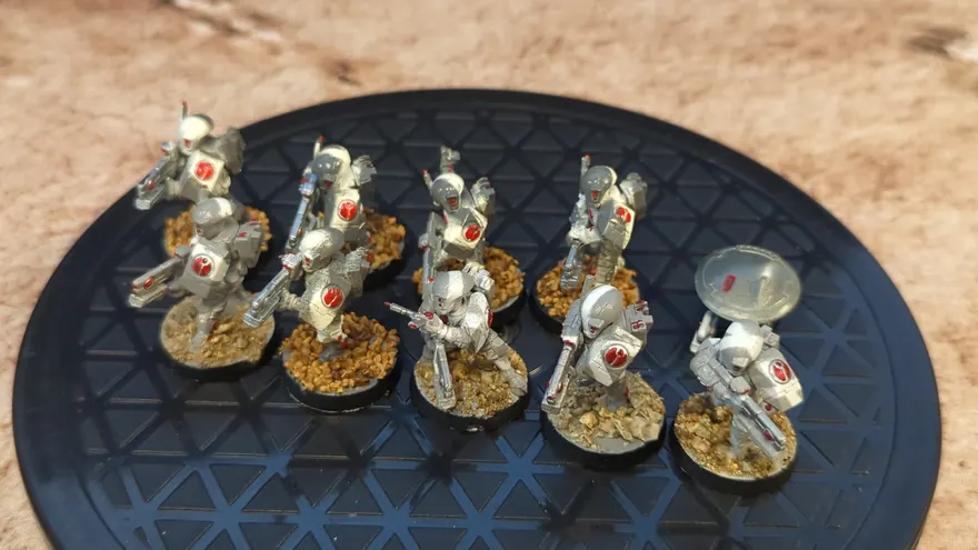 Warhammer 40k T'au Empire Fire Warriors / Breachers x9